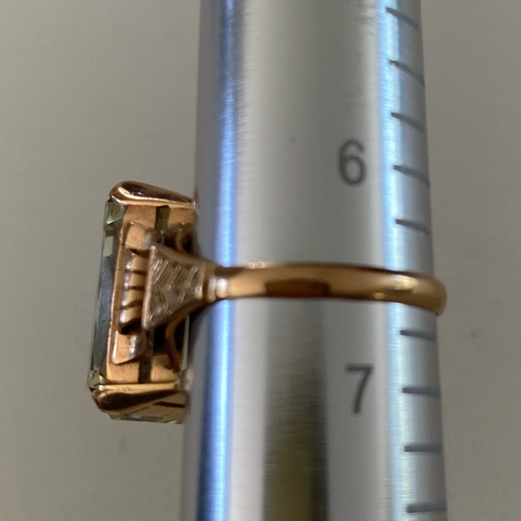 Vintage 14 k Gold Cocktail Ring - Picture 10 of 16